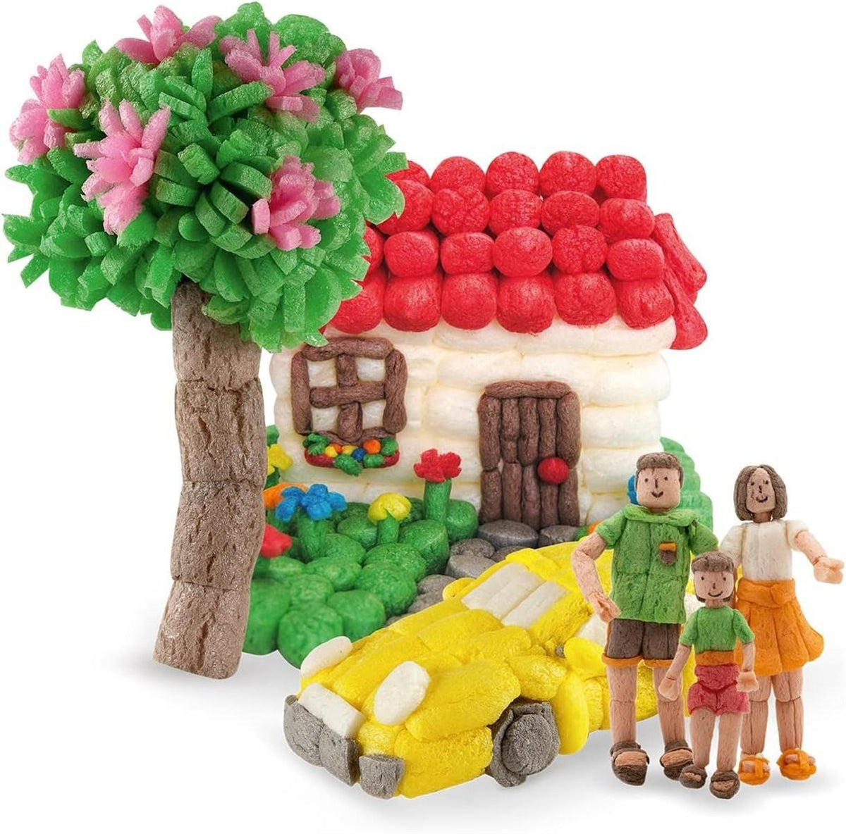 Playmais Basic Medium Bastel-Set für Kinder ab 3 Jahren | Über 300 Stück zum Basteln | Natürliches Spielzeug | Fördert Kreativität & Motorik | Geschenk für Mädchen & Jungen