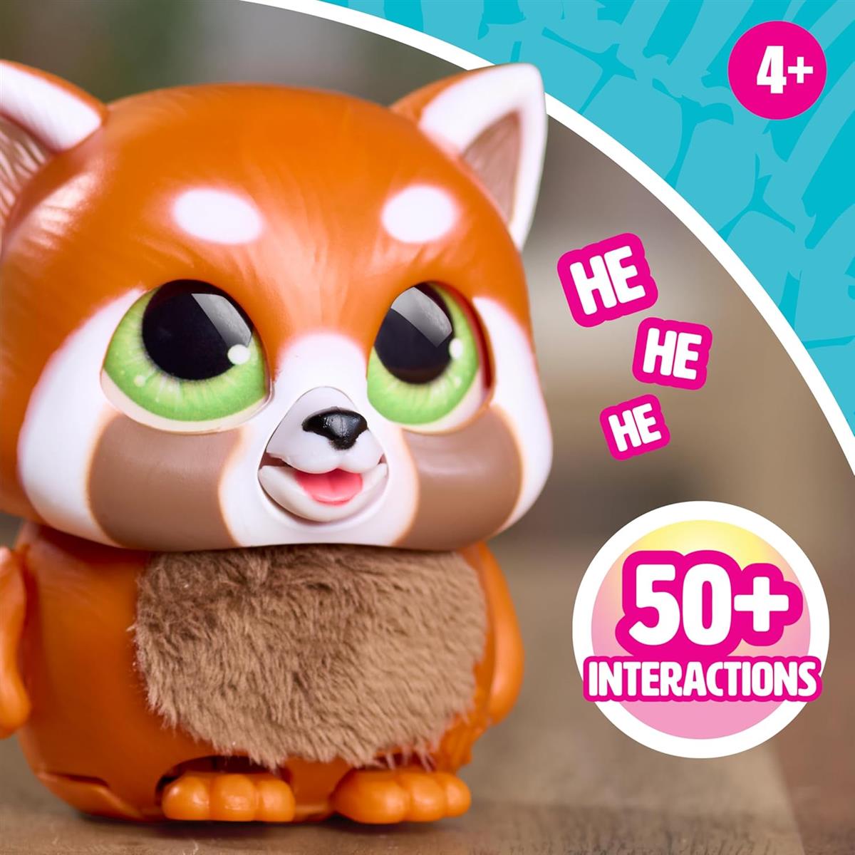 Just Play furReal Handfuls – Shy, der Rote Panda, 8,9 cm großes, interaktives Spielzeug für Jungen, Mädchen und Kinder ab 4 Jahren