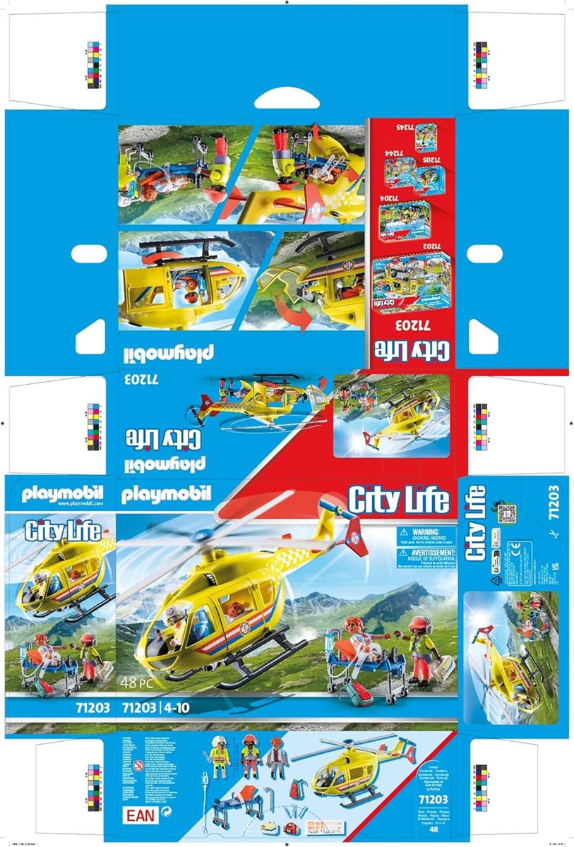 PLAYMOBIL 71203 City Life Rettungshelikopter