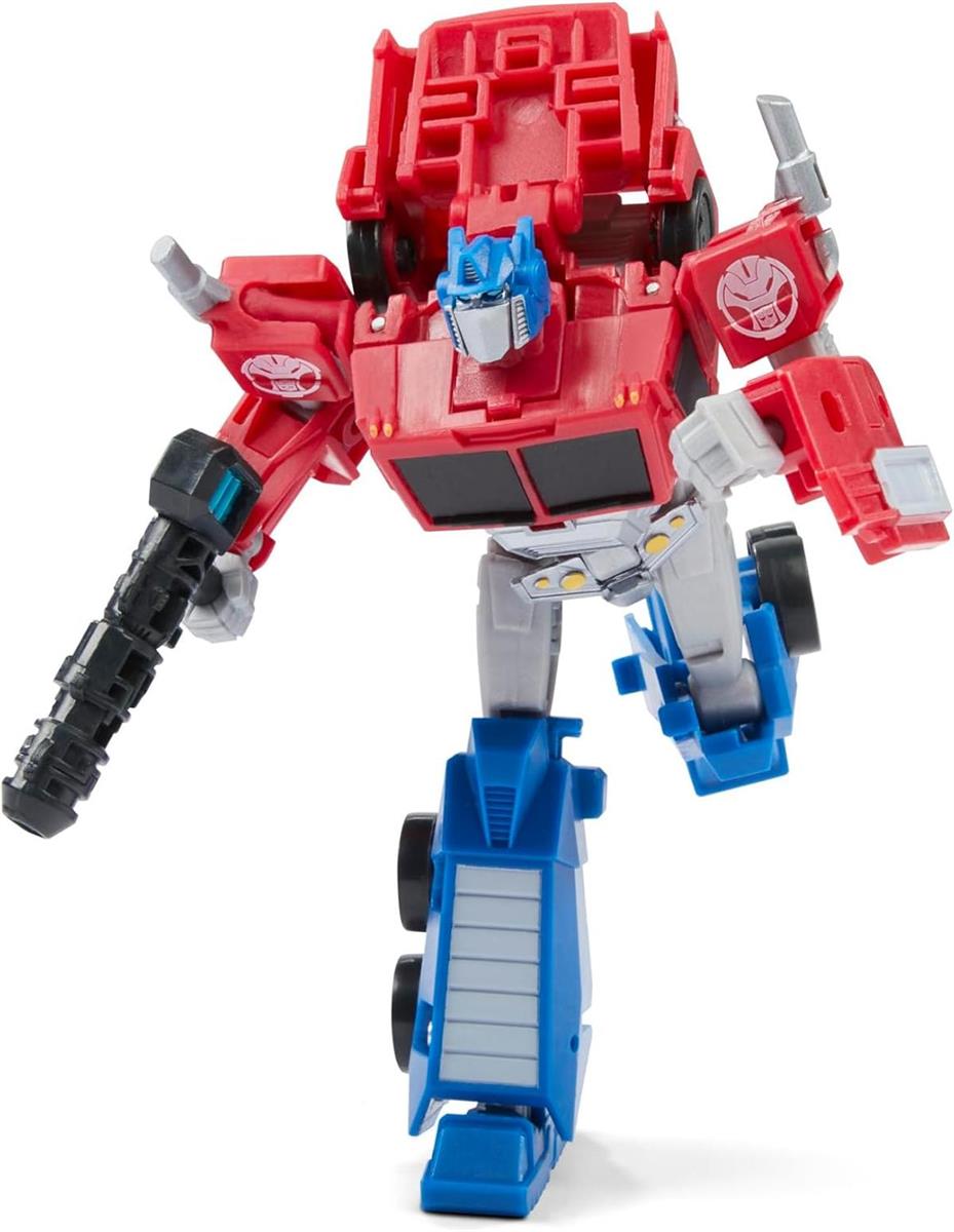 Transformers Spielzeug EarthSpark Deluxe-Klasse Optimus Prime Action-Figur (12,5 cm), Roboterspielzeug für Kinder ab 6