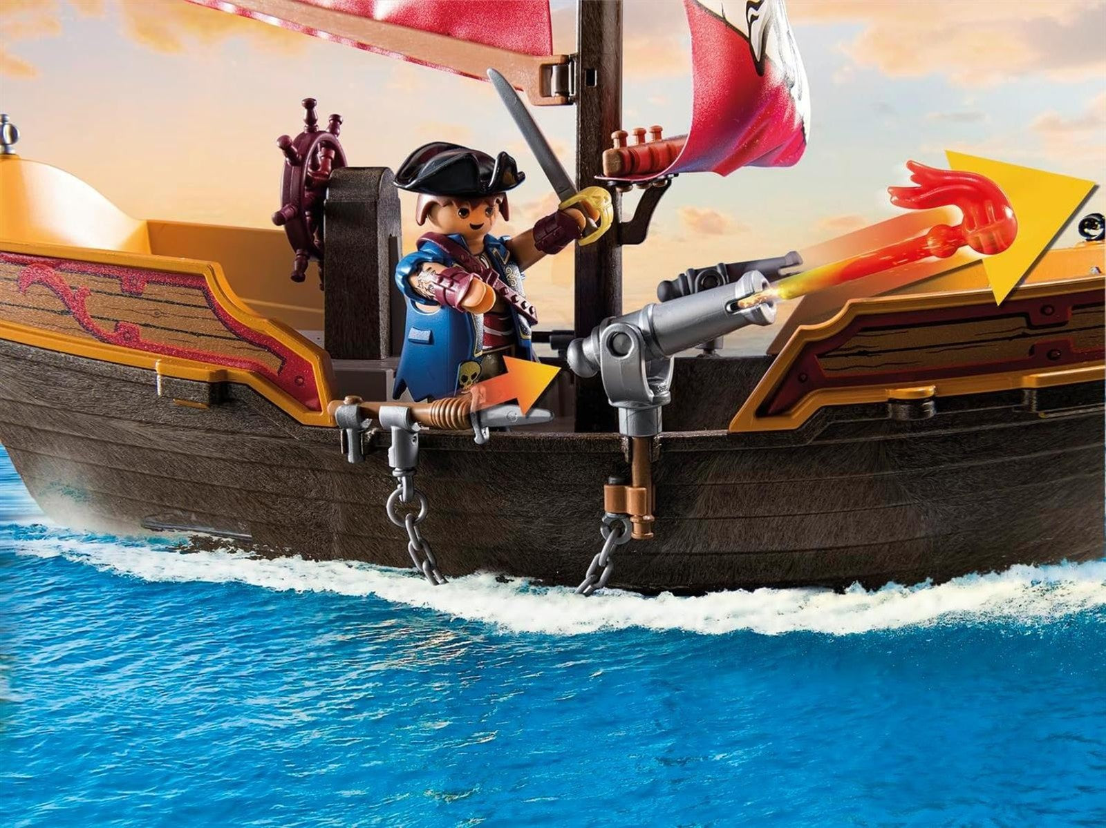 PLAYMOBIL Pirates 71418 Piratenschiff ab 4 Jahre