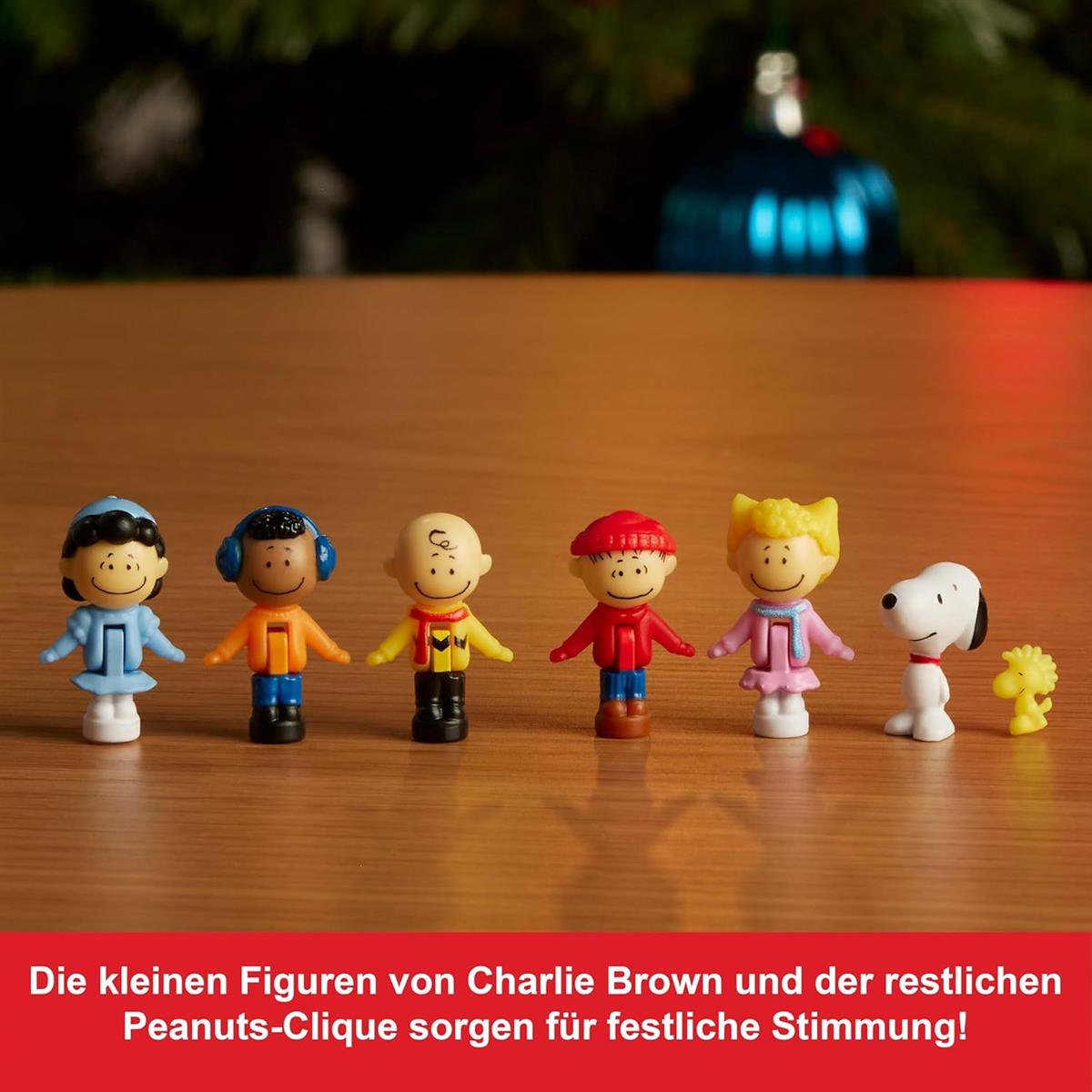 Polly Pocket x Peanuts Sammler-Schatulle, Minipuppen und Spielset, 7 thematische Zubehörteile, 4 symbolische Locations, Snoopy & Woodstock, JFV05
