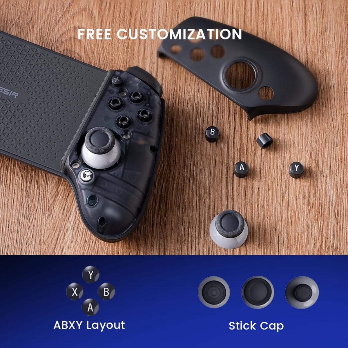 GameSir G8 Plus Bluetooth Mobile Game Controller für Switch & iOS & Android & Tablets, Wireless Gamepad mit Hall-Effekt Joysticks/Hall Trigger, Spiele Minecraft, Genshin Impact, Call of Duty Mobile