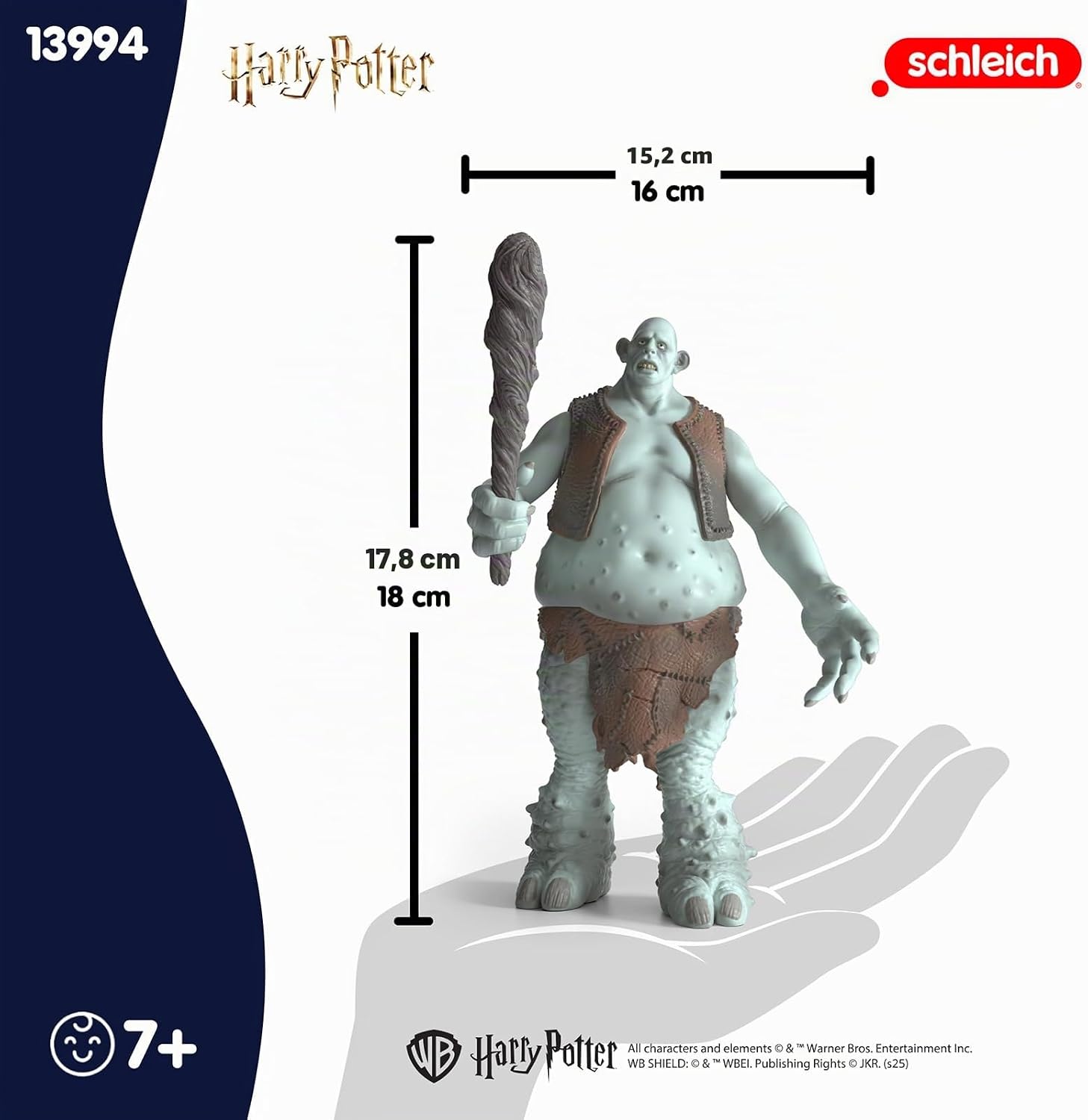 schleich 13994 Troll, ab 6 Jahren, Harry Potter - Spielfigur, 16 x 16 x 18 cm