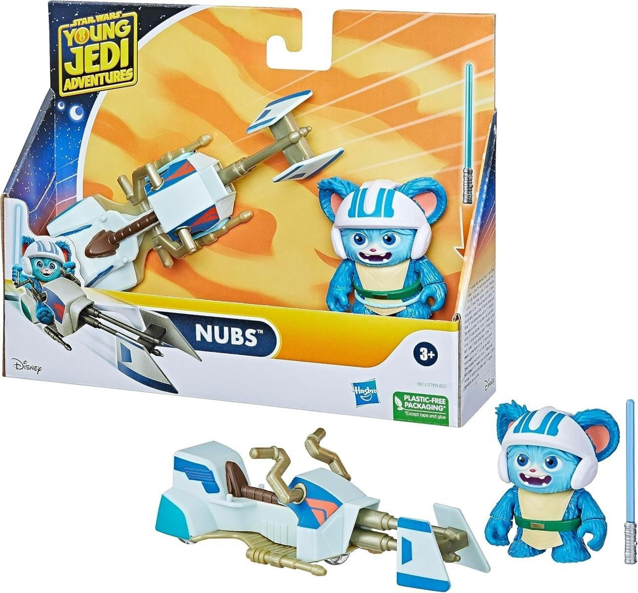 Star Wars Nubs Figur & Speeder Bike, Skala: 10 cm, Action-Figur & Fahrzeug, Spielzeug, Vorschulspielzeug für Kinder ab 3 Jahren