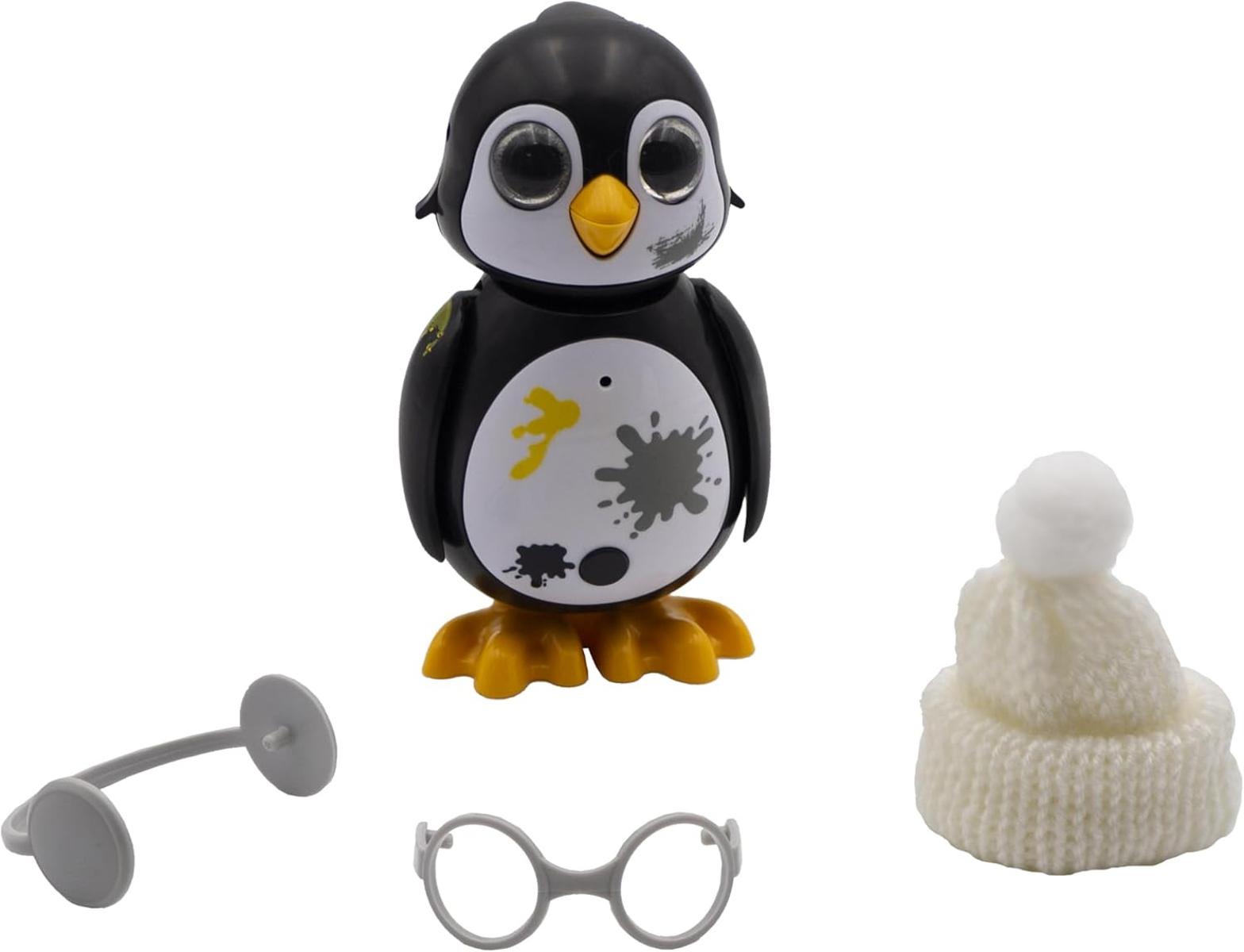 Silverlit Rettungspinguin-Interaktiver Mini Pinguin mit 10+ Modi und Interaktionen + 3 Zubehörteilen S AAA-Batterien inklusive 5+ E8SA2Qm349