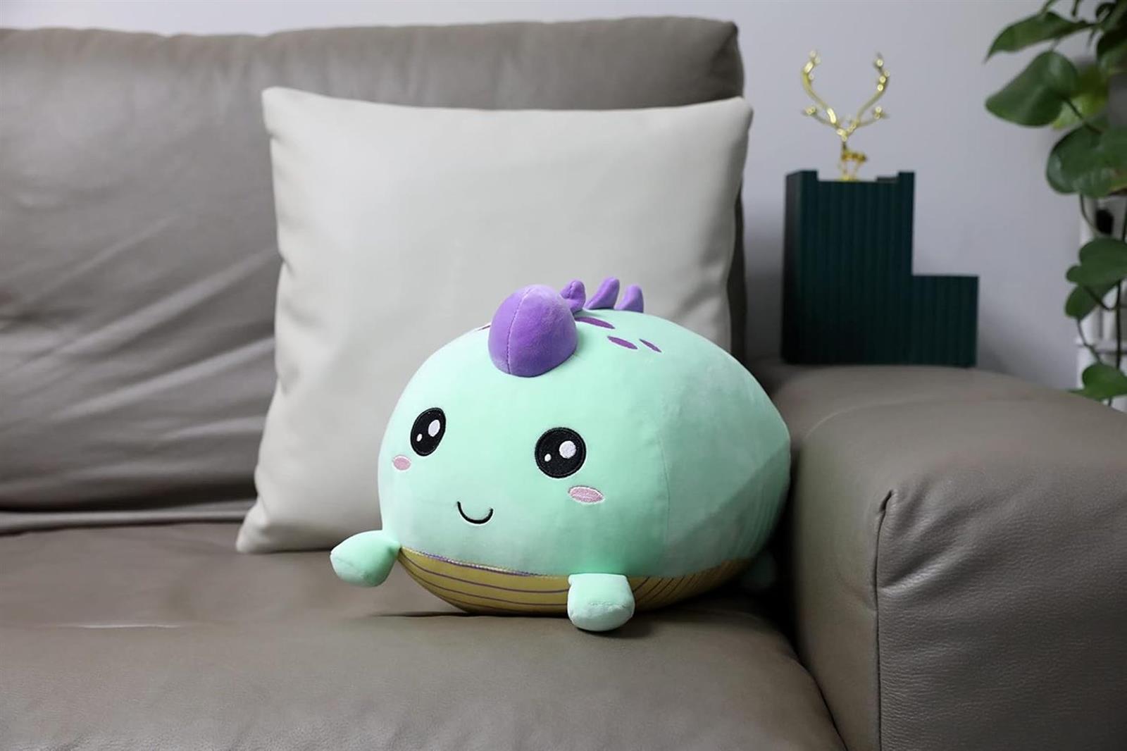 I-TOTAL® Dekoratives Kissen für Bett Sofa Bequem und kuschelig Dino