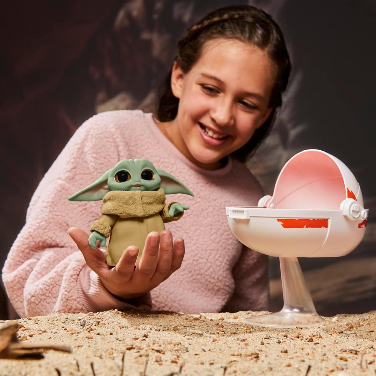 Star Wars Wild Ridin' Grogu Animatronik Spielzeug, über 25 Sound- und Bewegungskombinationen, Spielzeug für Kinder ab 4 Jahren