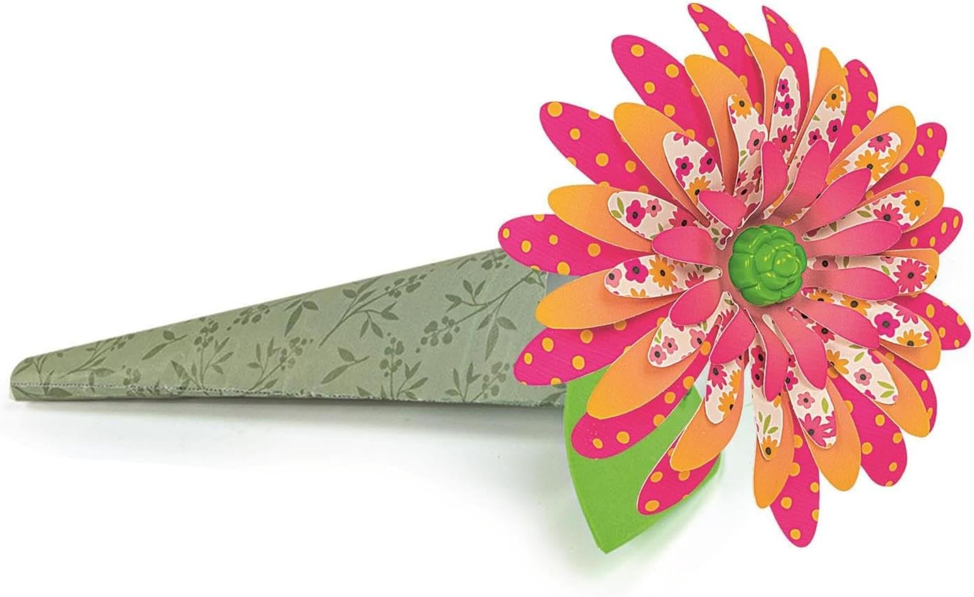Clementoni IDEA Duftende Blumen-Kreationen - Bastelset für Kinder mit Blütenblättern, Stielen, Parfüm & anpassbarer Vase - Fördert Fantasie und Kreativität für Kinder ab 7 Jahren 18859