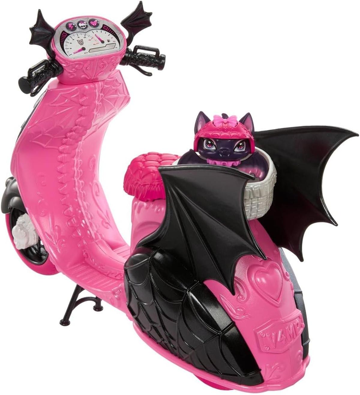 Monster High Draculaura und Sein Monster Scooter hig