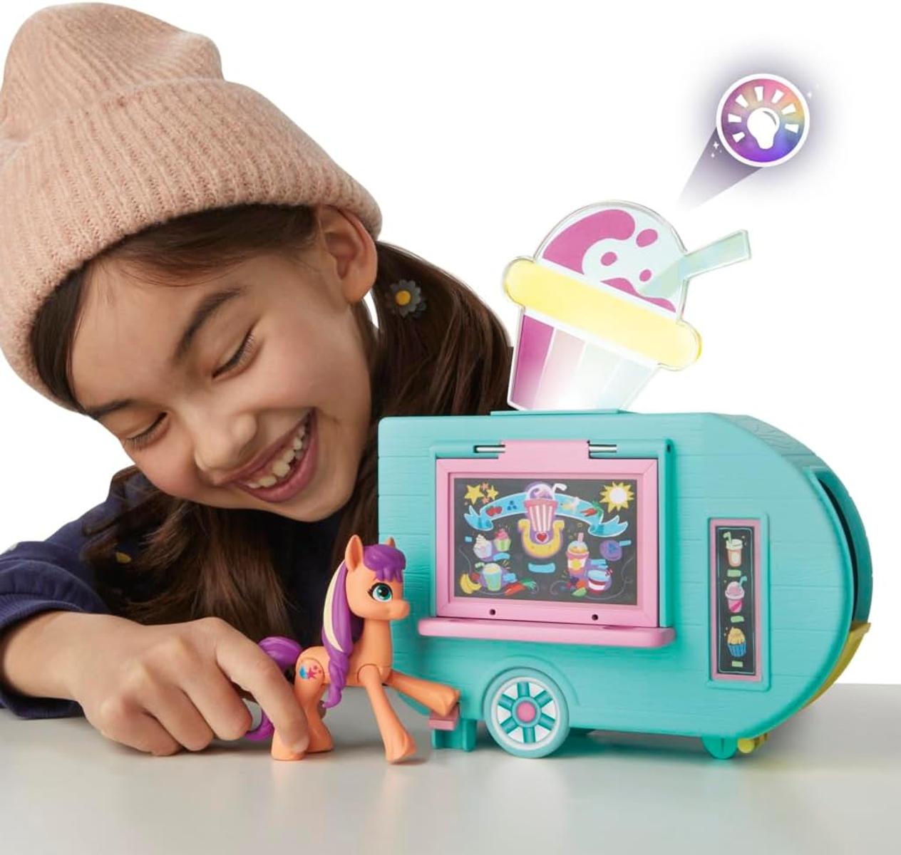 My Little Pony Spielzeug Sunny Starscout Smoothie Truck, kleine Hoof to Heart Ponyfigur