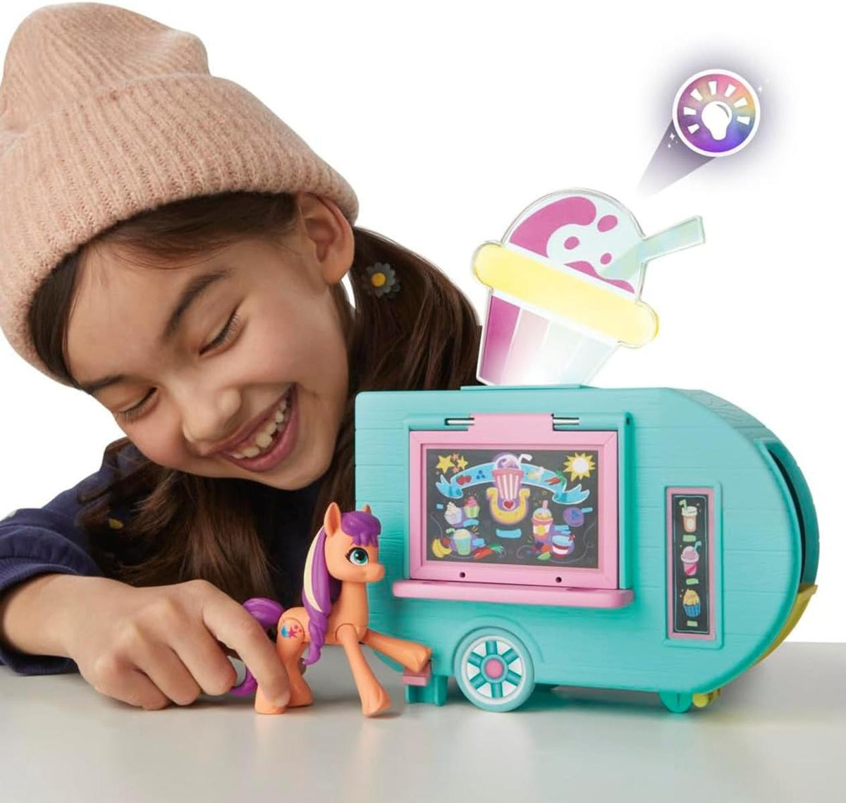My Little Pony Spielzeug Sunny Starscout Smoothie Truck, kleine Hoof to Heart Ponyfigur