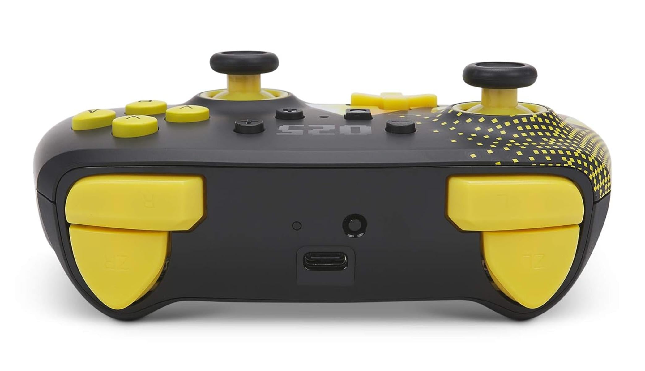 Kabelloser PowerA-Controller für Nintendo Switch - Pikachu 025, Nintendo Switch Lite, Gamepad, Spiele-Controller, Bluetooth-Controller, Aufladbar, Offiziell Lizenziert