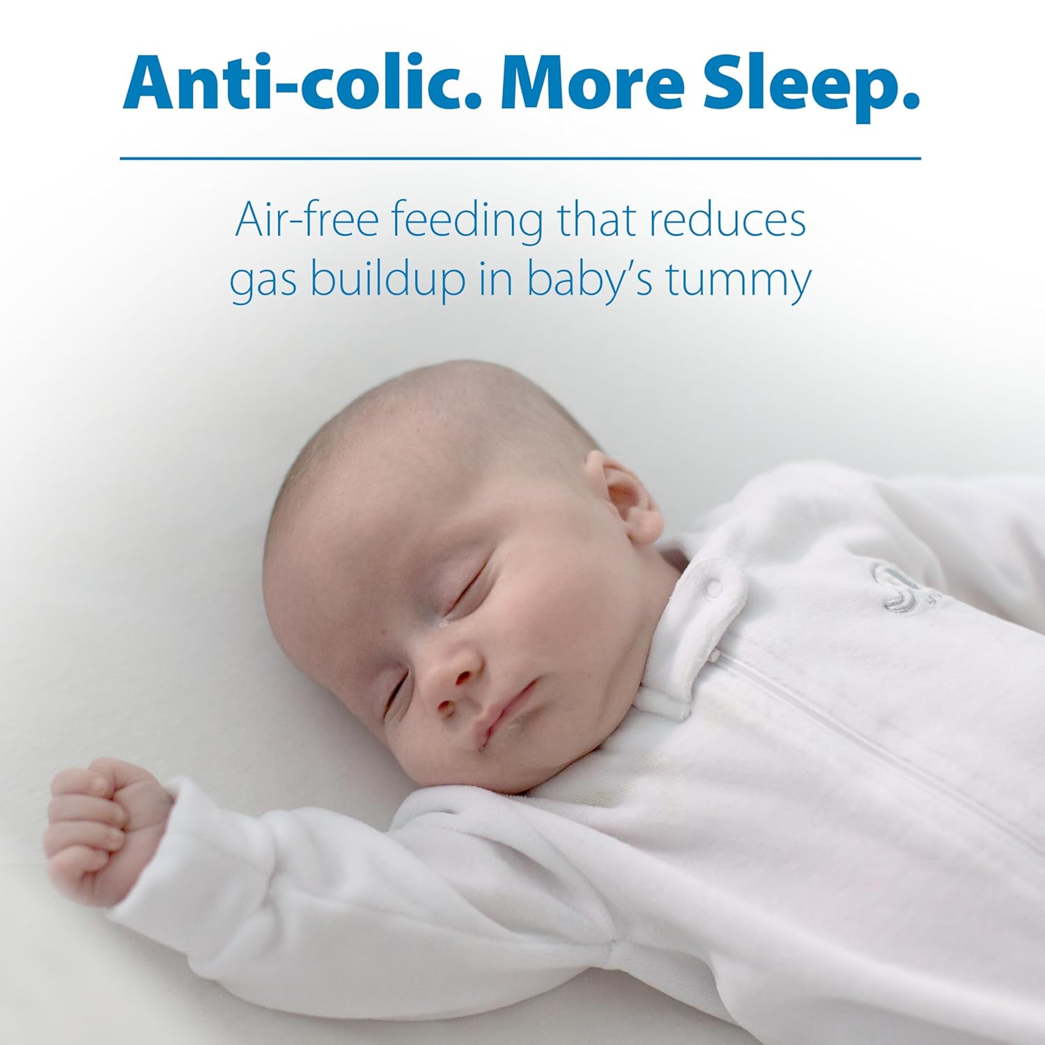 Dr. Brown's Anti-Colic Options+ schmale Glas-Babyflasche mit langsamem Trinksauger Stufe 1, BPA-frei, 120 ml, 0 m+, 1 Packung