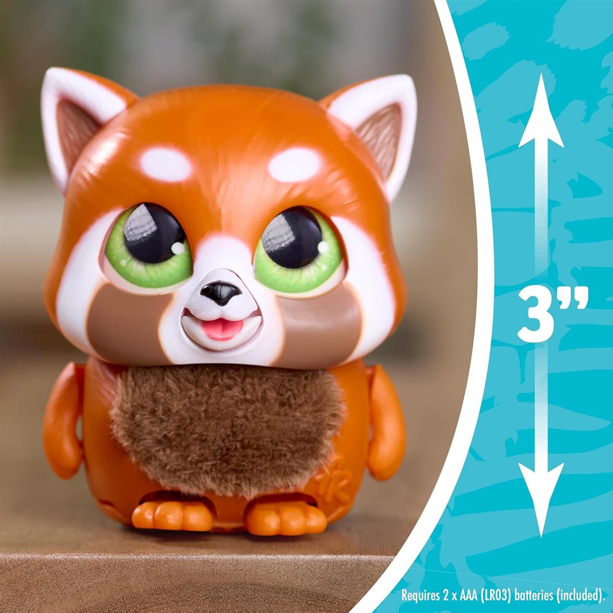 Just Play furReal Handfuls – Shy, der Rote Panda, 8,9 cm großes, interaktives Spielzeug für Jungen, Mädchen und Kinder ab 4 Jahren