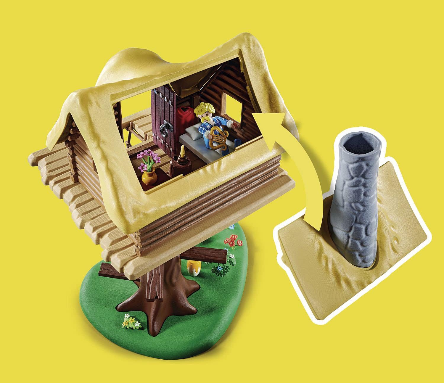PLAYMOBIL Asterix 71016 Troubadix mit Baumhaus