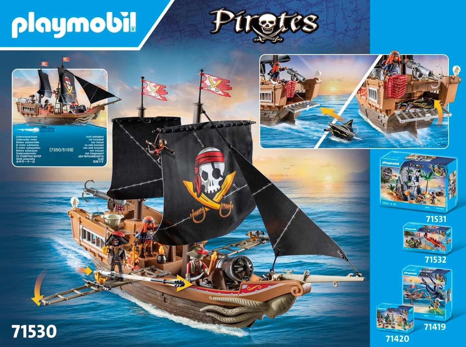 PLAYMOBIL Pirates 71530 Großes Piratenschiff