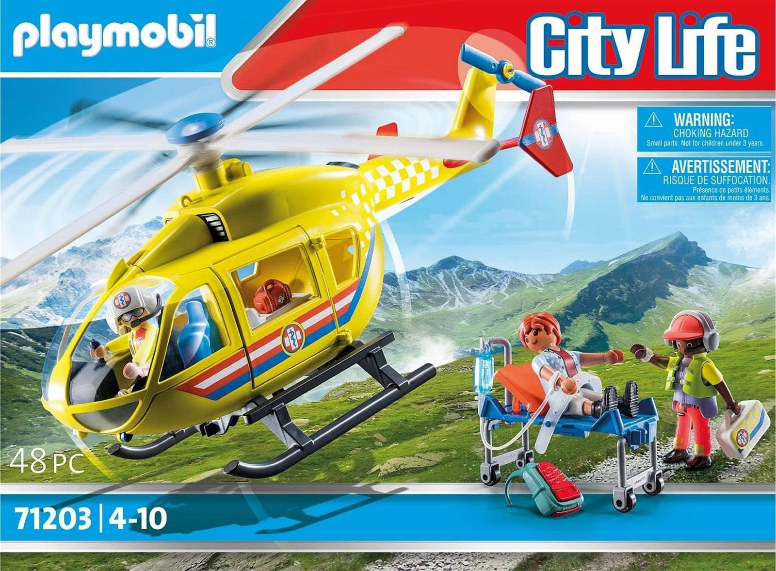 PLAYMOBIL 71203 City Life Rettungshelikopter
