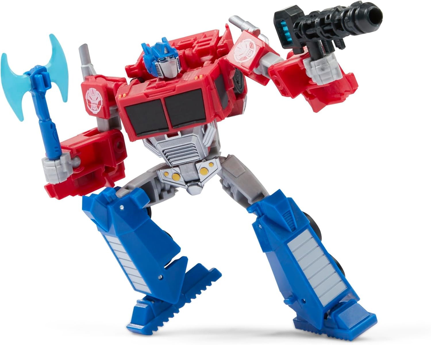 Transformers Spielzeug EarthSpark Deluxe-Klasse Optimus Prime Action-Figur (12,5 cm), Roboterspielzeug für Kinder ab 6