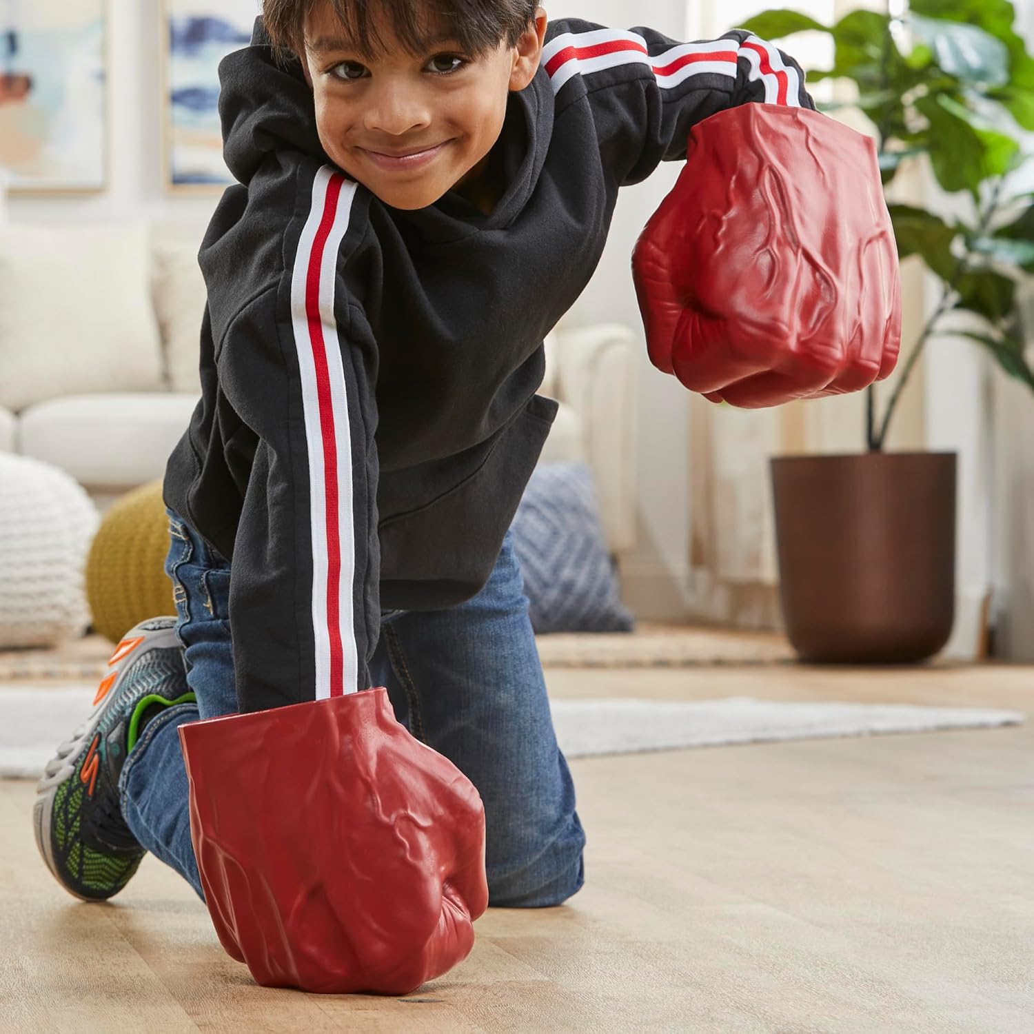 Marvel Avengers Captain America: Brave New World Red Hulk Gamma-Schmetterfäuste, Spielzeugfäuste für Kinder ab 5 Jahren, interaktives Spielzeug als Teil deines Kostüms