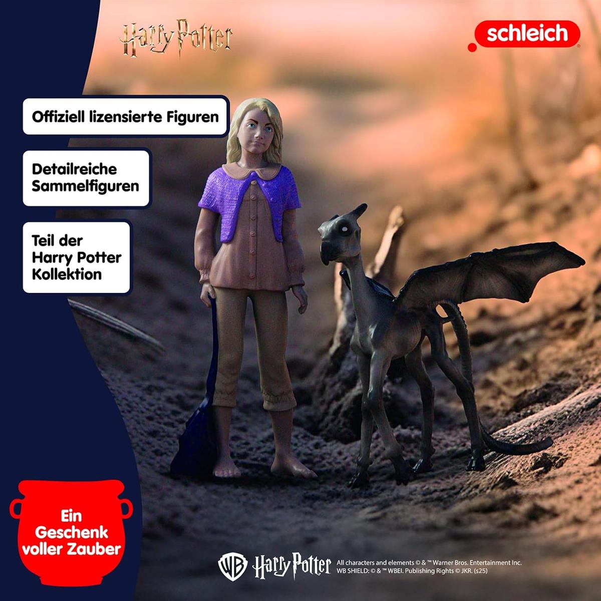 SCHLEICH Harry Potter Luna Lovegood & Thestral 42636 Sammelfiguren 2-tlg.Set Fabelwesen 6+