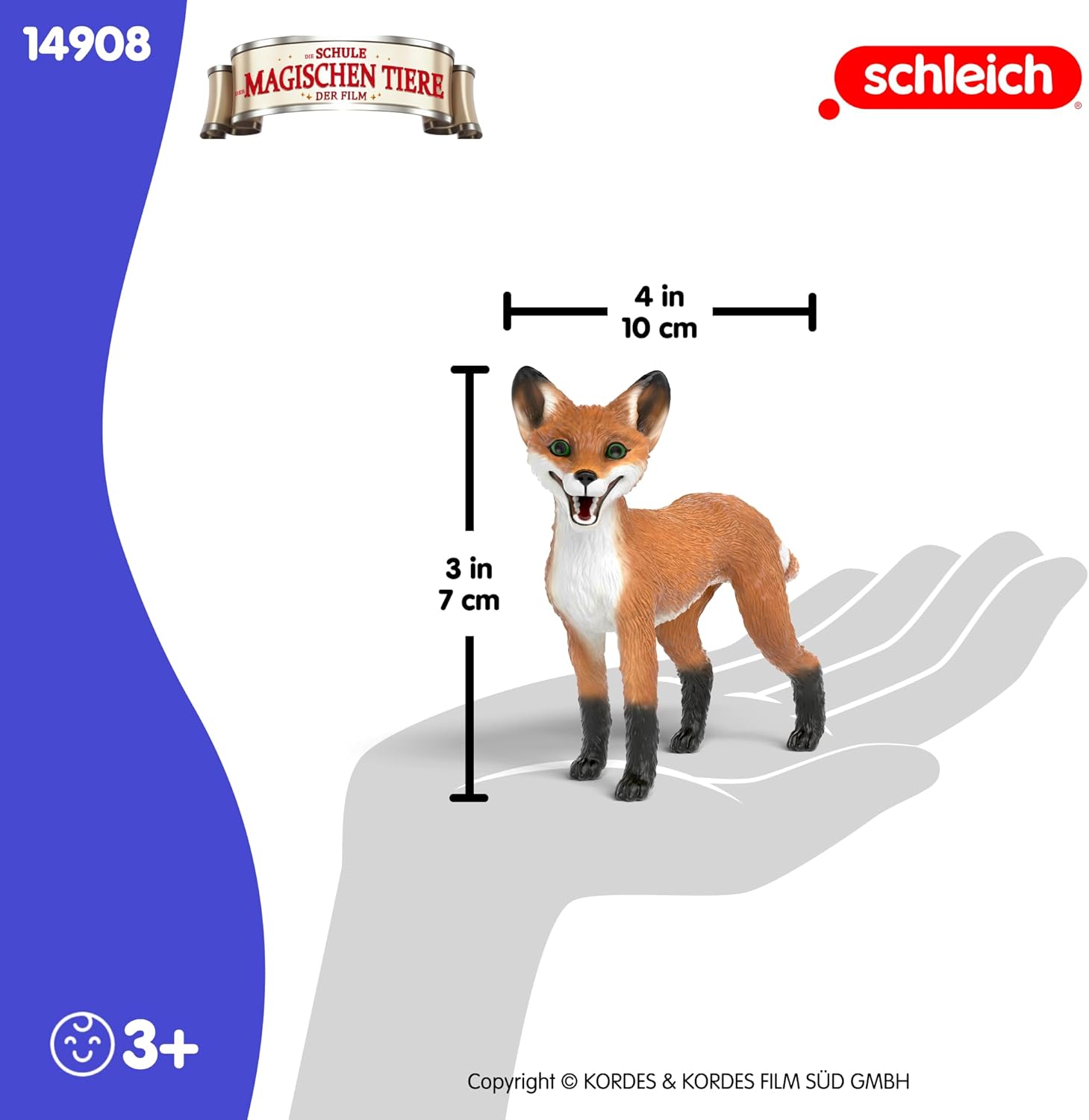 schleich 14908 Rabbat der Fuchs, ab 3 Jahren, Die Schule der magischen Tiere - Spielfigur, 10 x 3 x 7 cm