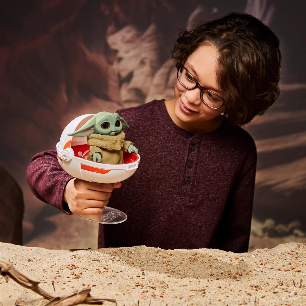 Star Wars Wild Ridin' Grogu Animatronik Spielzeug, über 25 Sound- und Bewegungskombinationen, Spielzeug für Kinder ab 4 Jahren