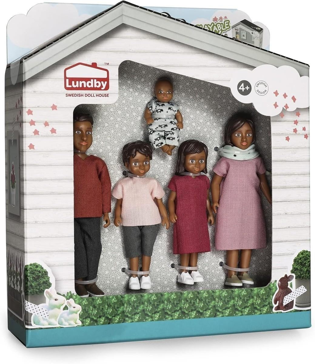 Lundby Puppenhaus Puppen für Familie Puppenfamilie Nikki Biegepuppen Zubehör Figuren Maßstab 1:18