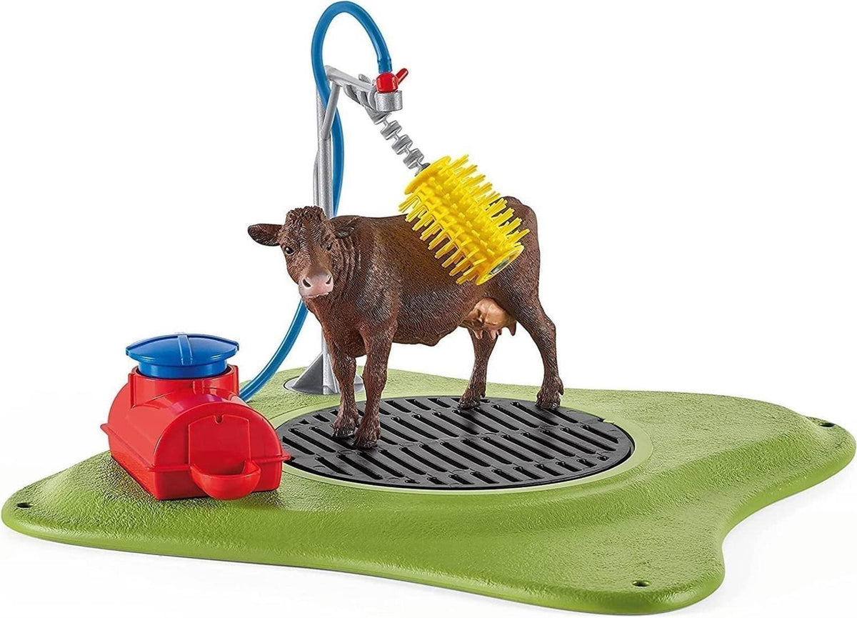 SCHLEICH 42529 Spielset Kuh Waschstation