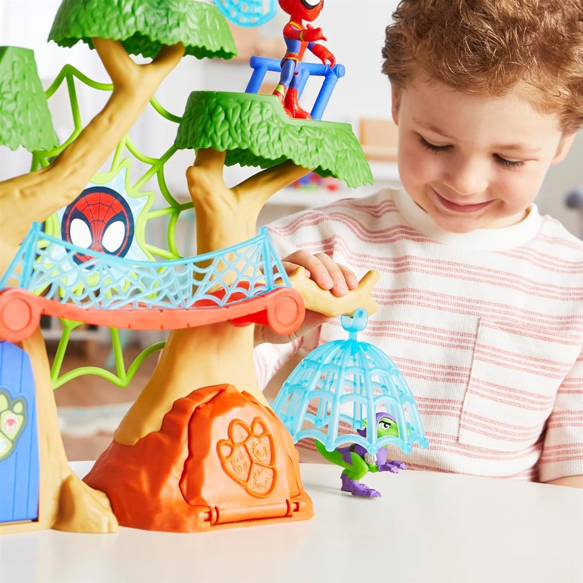 Hasbro Marvel Spidey und Seine Super-Freunde Dino-Baumhaus Superhelden-Spielset