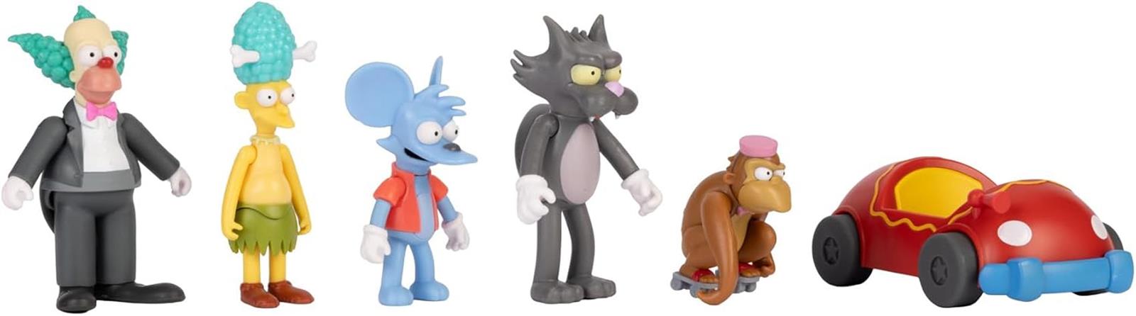 Die Simpsons 6 cm Figuren Multipack „Krusty, der Clown“, bewegliche Gliedmaßen, zum Sammeln, für Kinder ab 4 Jahren