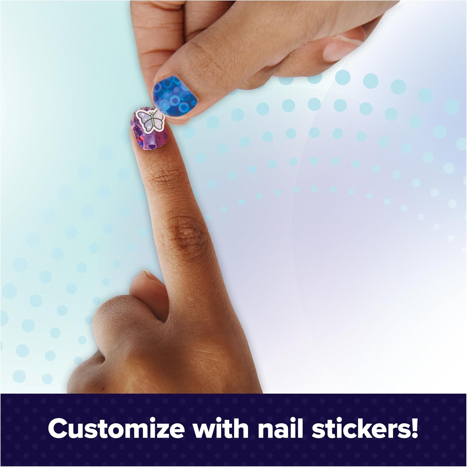 Cool MAKER Go Glam Foliennägel Set - mit 6 schimmernden Folien und Nagelaufklebern für 5 selbst designte Maniküren, für Kinder ab 7 Jahren
