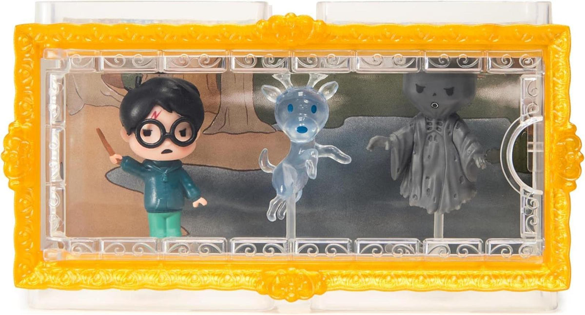 Wizarding World Harry Potter - Micro Magical Moments Sammelfiguren Multipack "Patronus" mit Harry Potter, Hirsch-Patronus, Dementor und Setzkasten, für Kinder ab 6 Jahren, Fanartikel