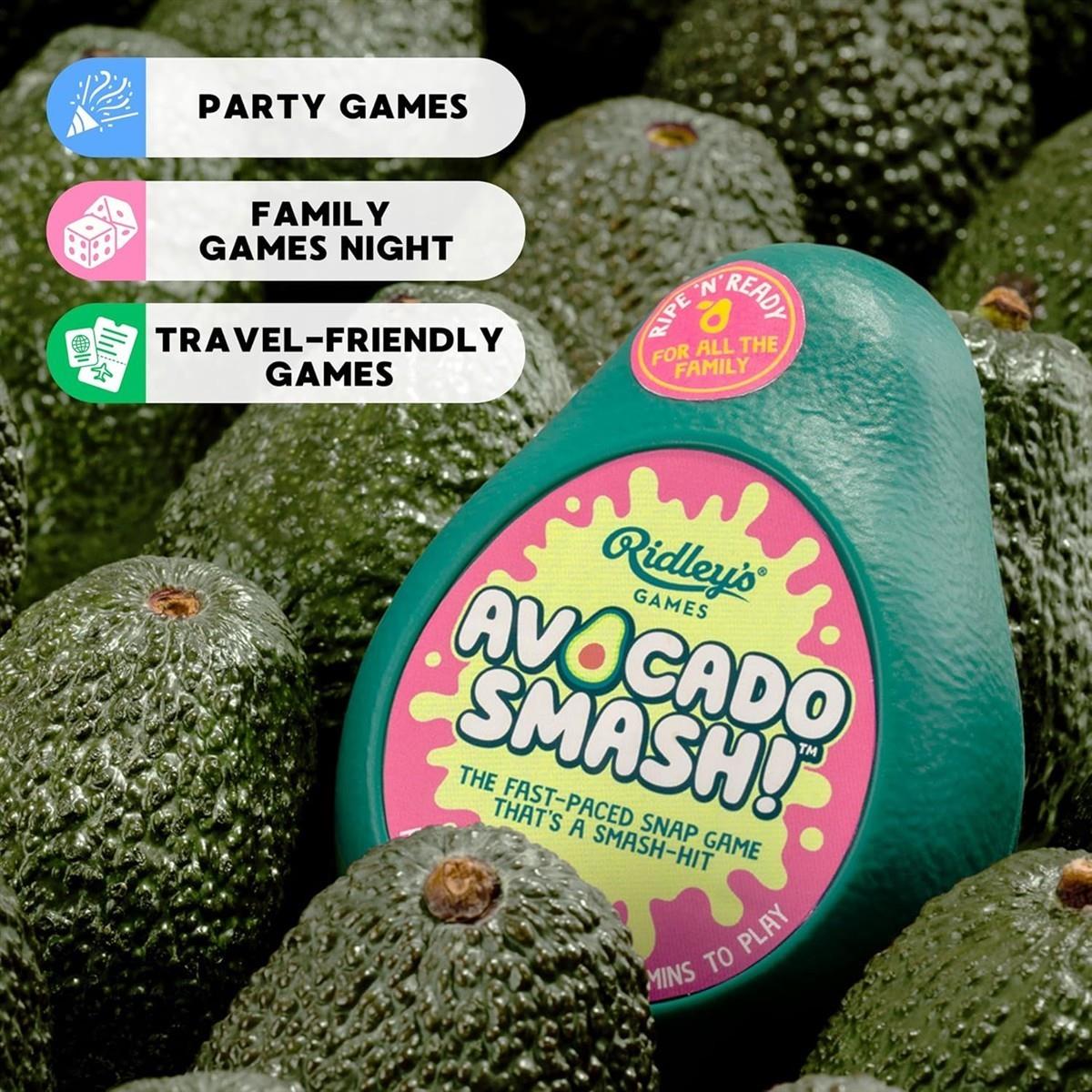 Ridley's Avocado Smash, schnelles Familien-Kartenspiel, Schnappverschluss