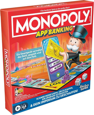Monopoly App Banking Brettspiel - Deutsche Fassung, Moderne Version des Klassikers, elektronisches Spiel für Kinder ab 8 Jahren, für 2 bis 6 Spieler