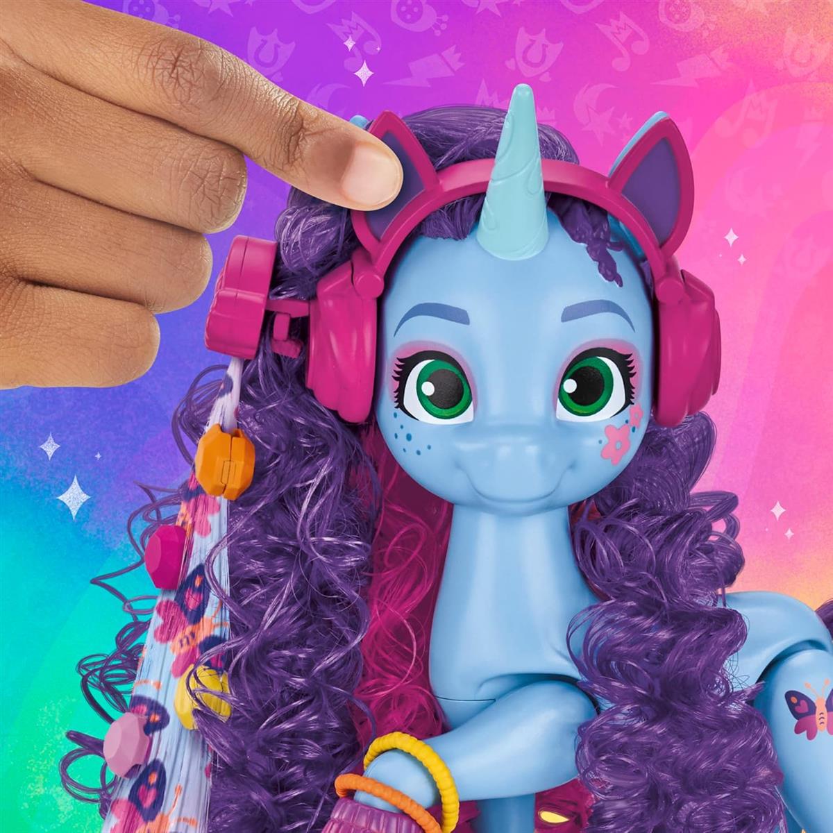 My Little Pony Spielzeug Misty Brightdawn Festival-Styling, Ponyfigur mit Accessoires