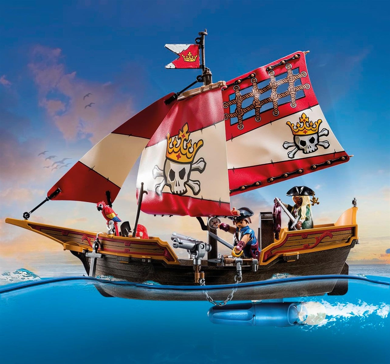 PLAYMOBIL Pirates 71418 Piratenschiff ab 4 Jahre