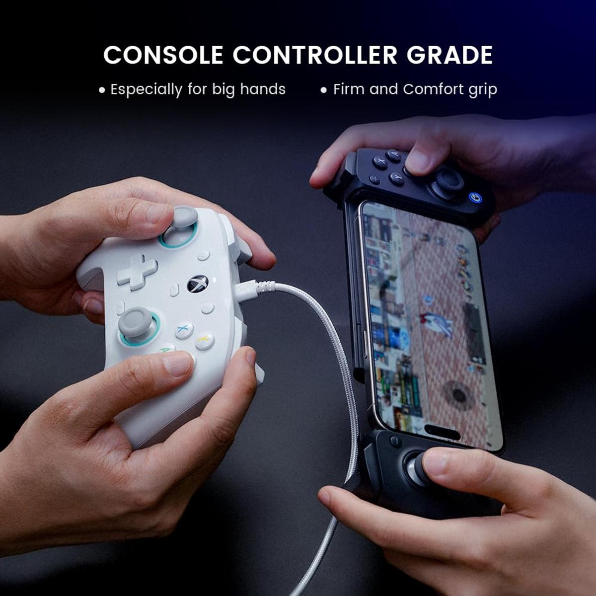 GameSir G8 Plus Bluetooth Mobile Game Controller für Switch & iOS & Android & Tablets, Wireless Gamepad mit Hall-Effekt Joysticks/Hall Trigger, Spiele Minecraft, Genshin Impact, Call of Duty Mobile
