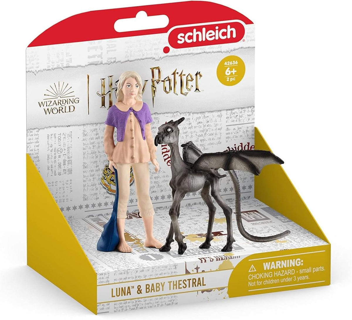 SCHLEICH Harry Potter Luna Lovegood & Thestral 42636 Sammelfiguren 2-tlg.Set Fabelwesen 6+