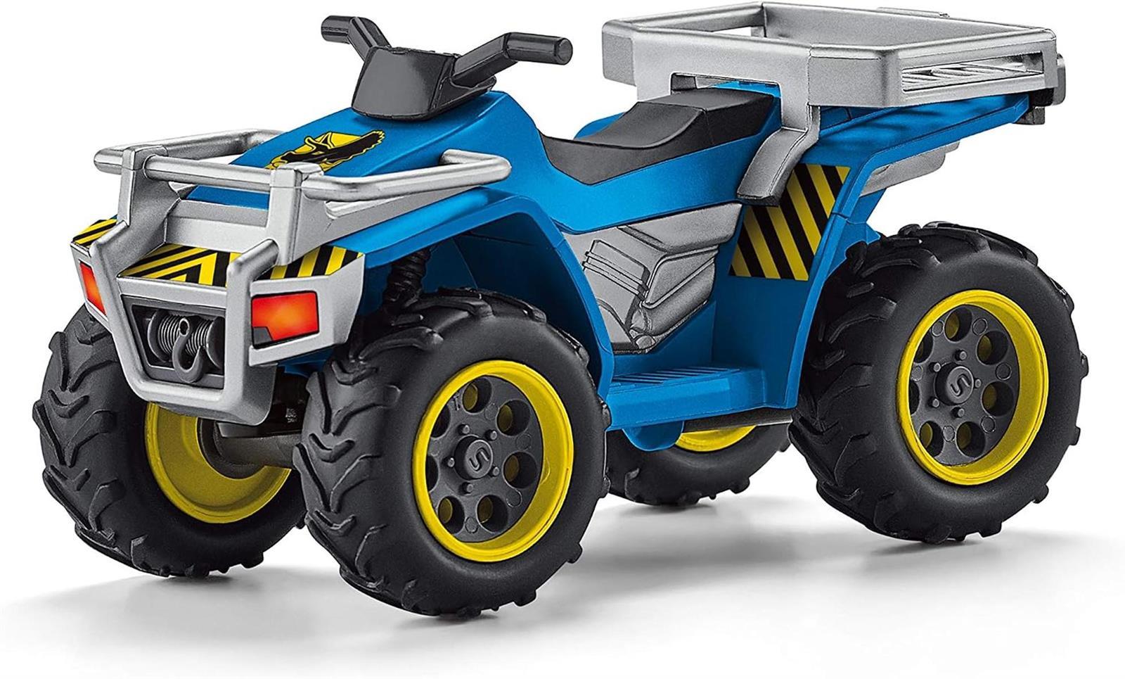 SCHLEICH 41466 Flucht auf Quad vor Velociraptor, für Kinder ab 5-12 Jahren, Dinosaurs - Spielset
