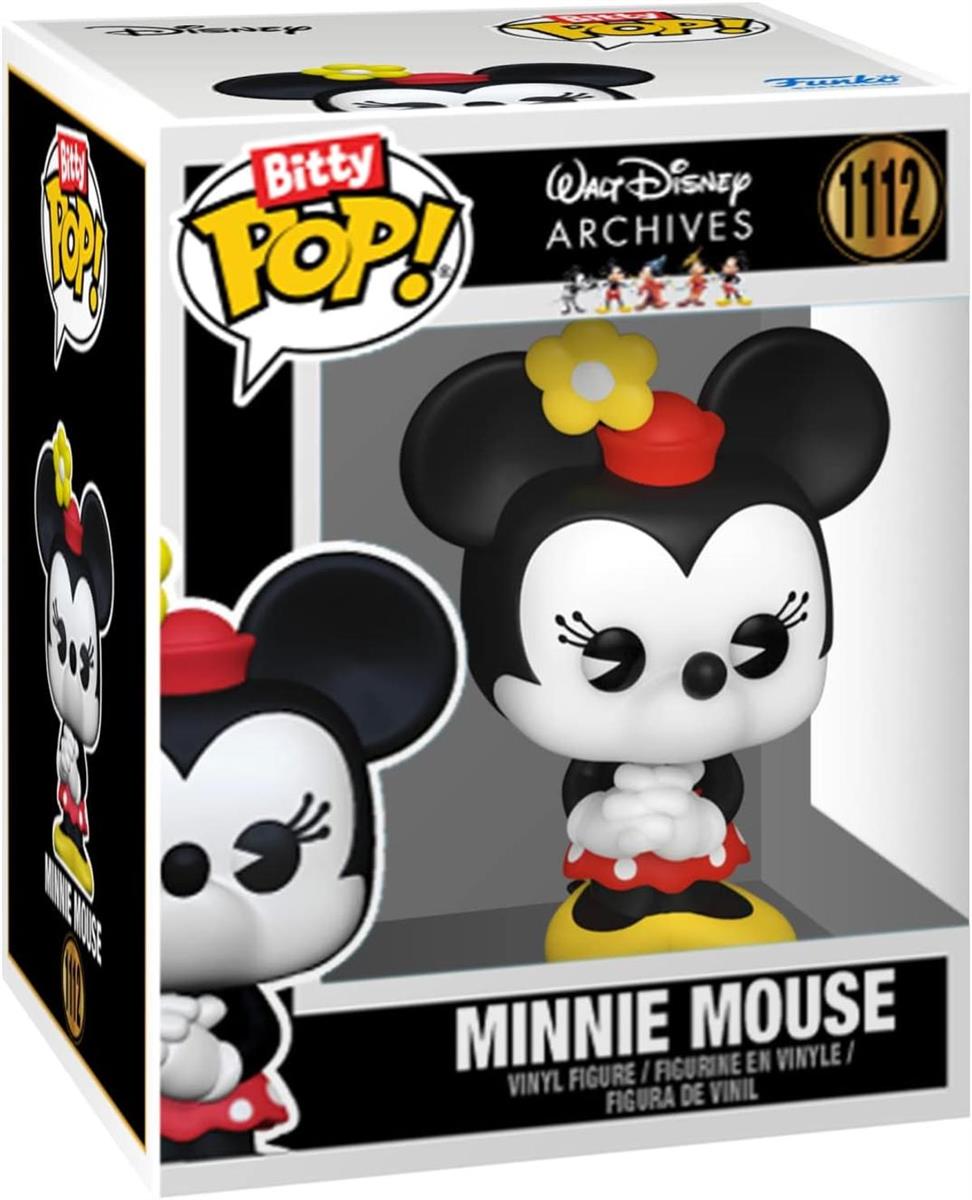 Funko Bitty Pop! Disney - Goofy, Chip, Minnie Mouse (Hands Folded) und eine Überraschungs-Mini-Figur - 0.9 Inch (2.2 cm) Sammlerstück Stapelbares Display-Regal Inklusive - Geschenkidee
