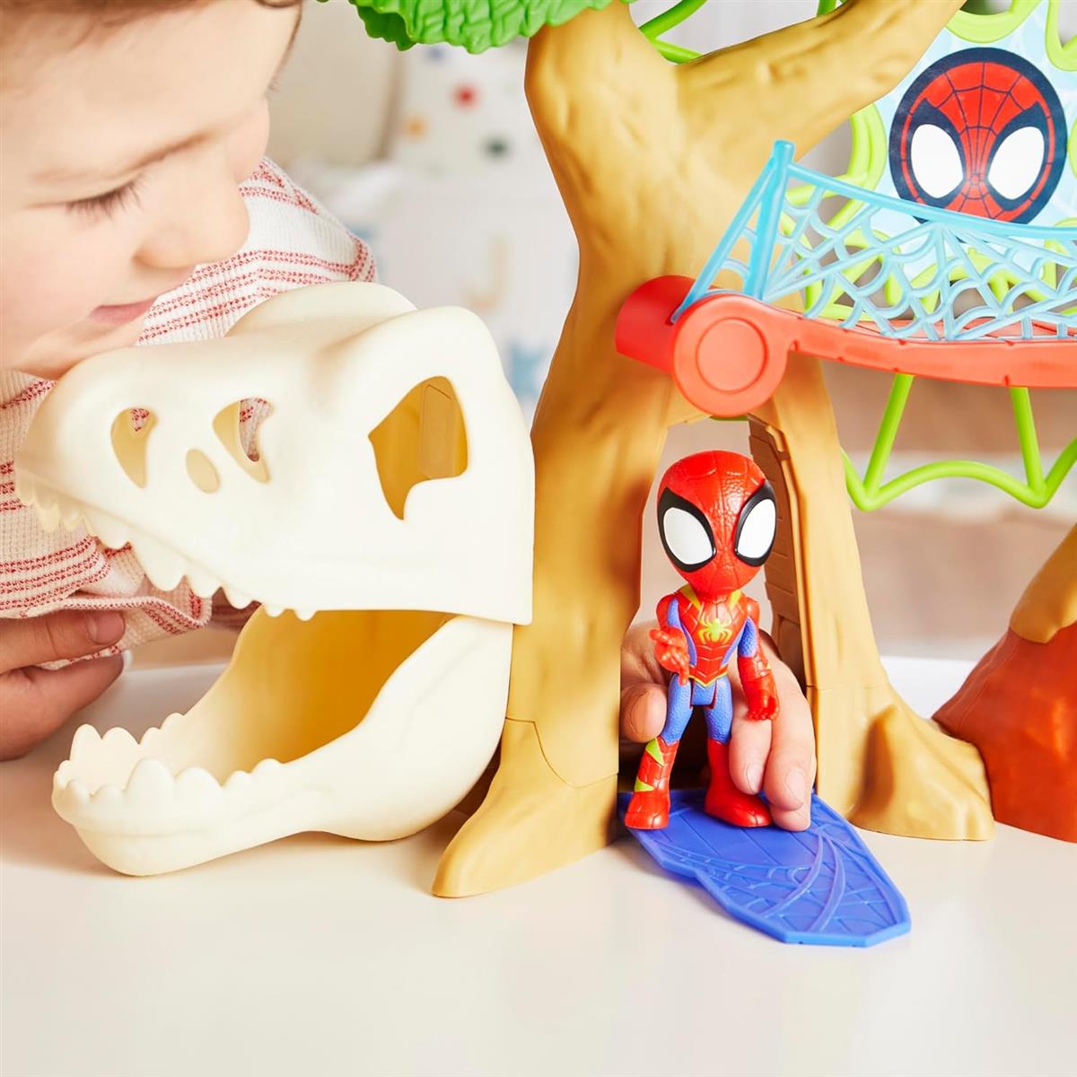 Hasbro Marvel Spidey und Seine Super-Freunde Dino-Baumhaus Superhelden-Spielset