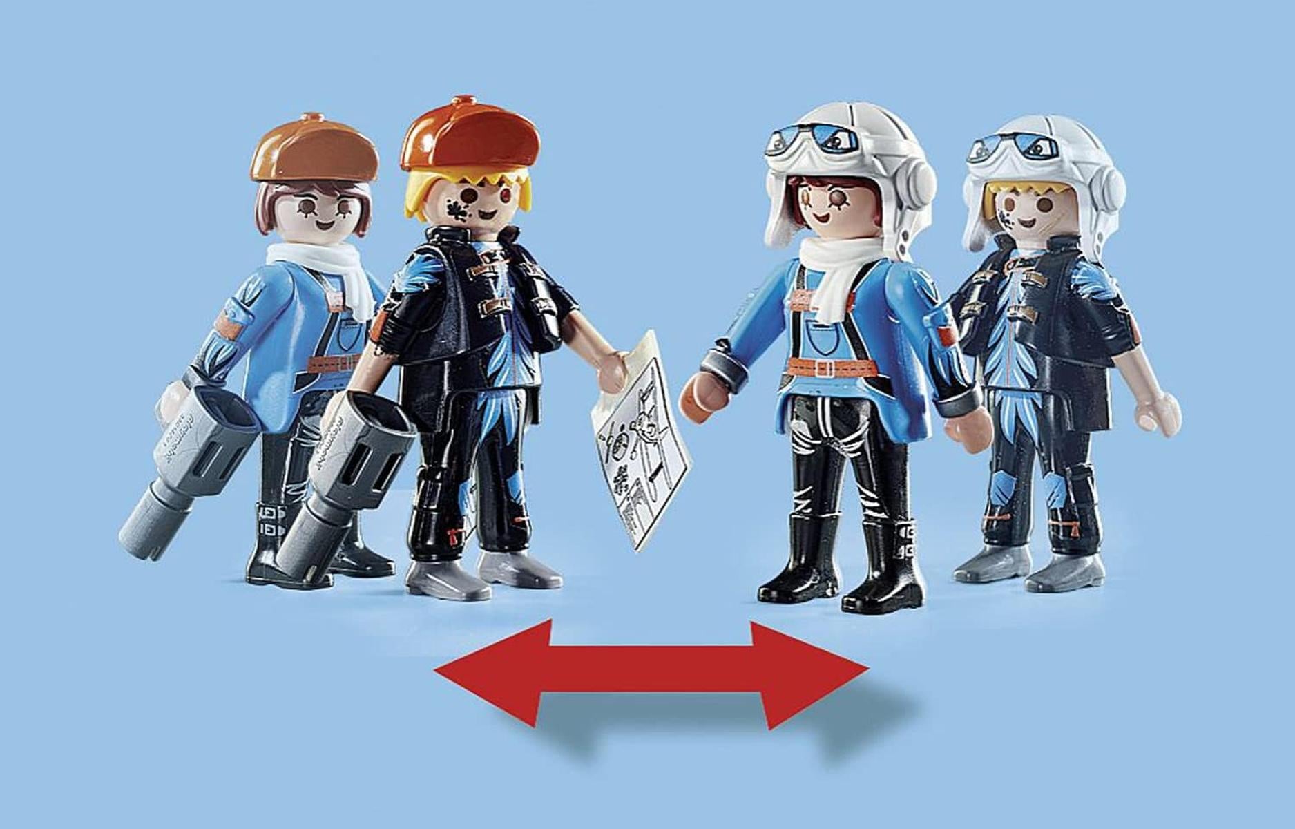 PLAYMOBIL Air Stuntshow 70831 Doppeldecker Phönix, Spielzeug-Flugzeug mit Motorgeräuschen, Spielzeug für Kinder ab 5 Jahren
