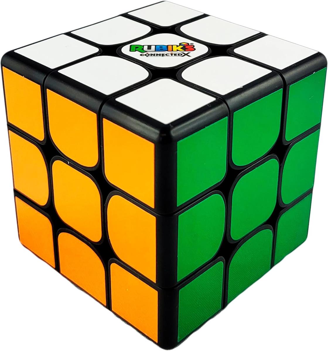 Rubik's ConnectedX - elektronischer 3x3 Cube für Einsteiger und Profis, Bluetooth-Verbinung zur App, die beim Lösen hilft, Spiele und Challenges enthält, ab 8 Jahren