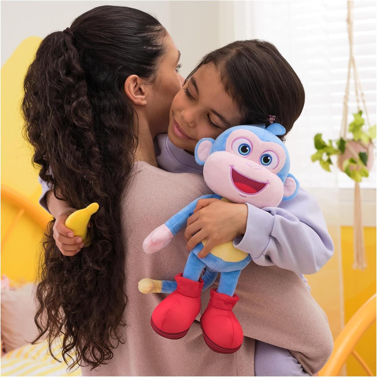 Dora Bananenfreund Boots - ca. 30 cm große, interaktive Plüschfigur zur beliebten TV-Serie mit 2 Liedern und 9 Sätzen, für fantasievolles Spielen, für Kinder ab 3 Jahren