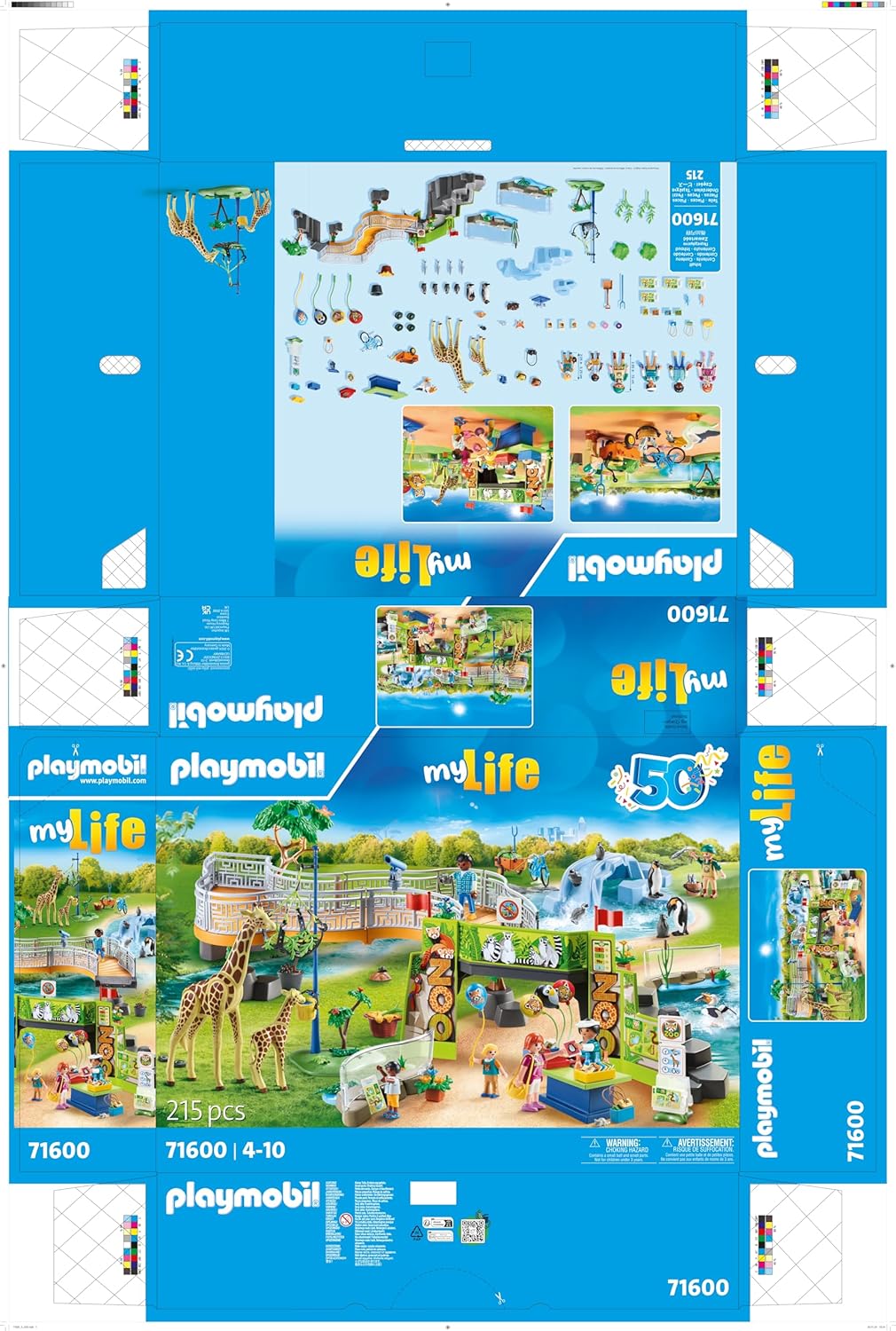 PLAYMOBIL MyLife 71600 Mein großer Erlebnis-Zoo