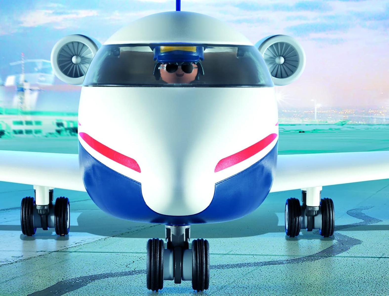 PLAYMOBIL City Action 71153 Flughafen mit Flugzeug und Tower