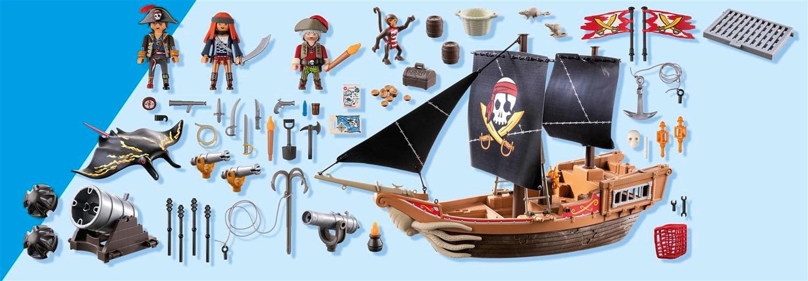 PLAYMOBIL Pirates 71530 Großes Piratenschiff