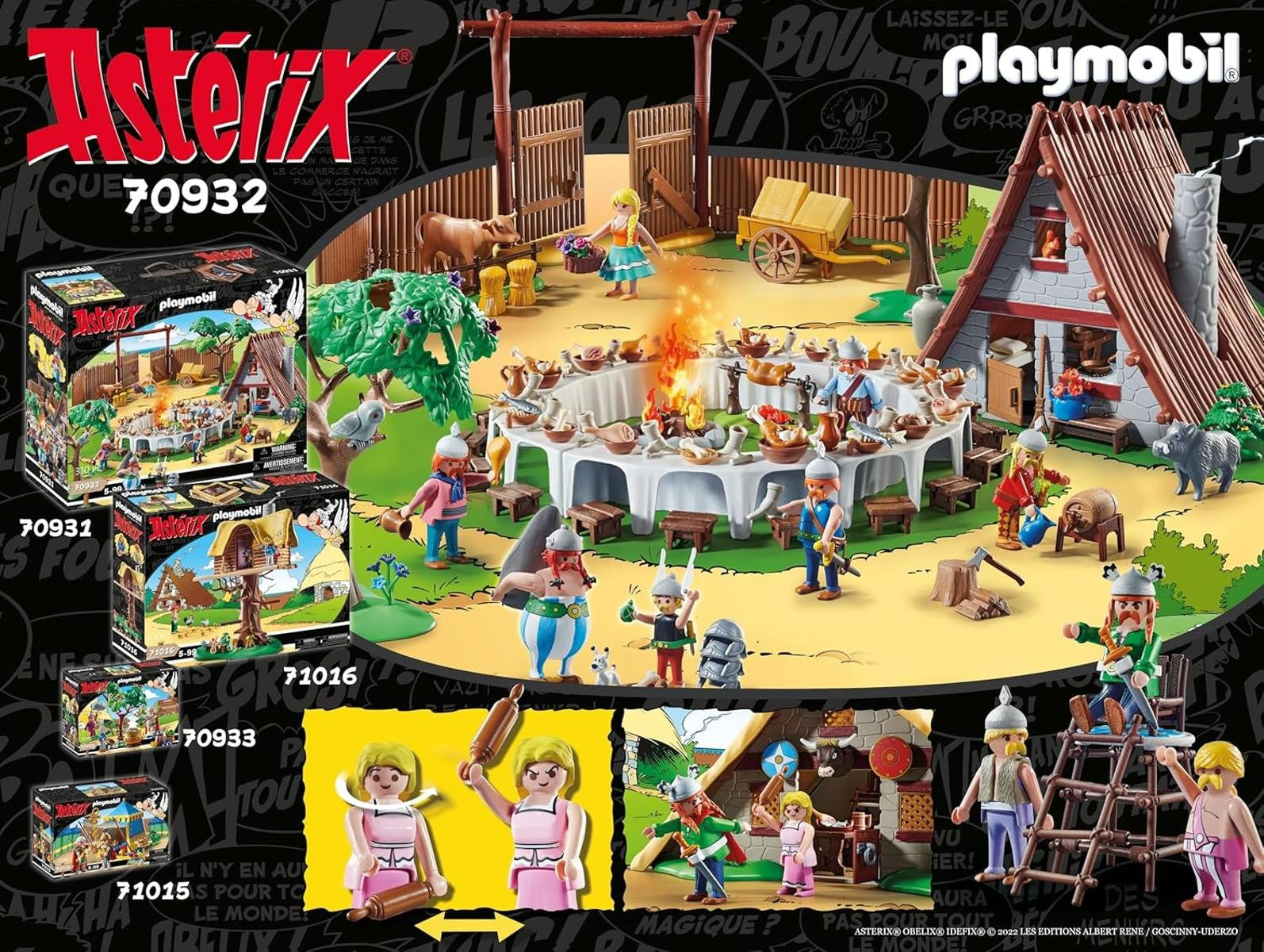 PLAYMOBIL Asterix 70932 Hütte des Majestix