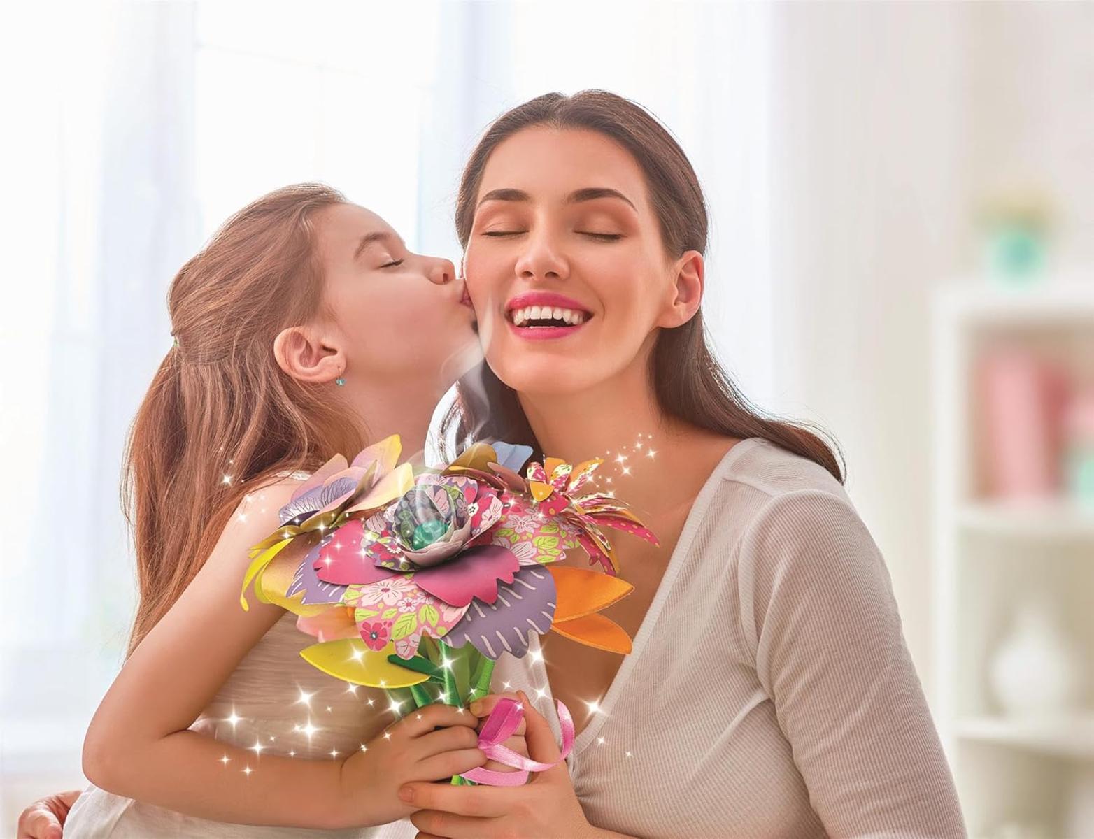 Clementoni IDEA Duftende Blumen-Kreationen - Bastelset für Kinder mit Blütenblättern, Stielen, Parfüm & anpassbarer Vase - Fördert Fantasie und Kreativität für Kinder ab 7 Jahren 18859
